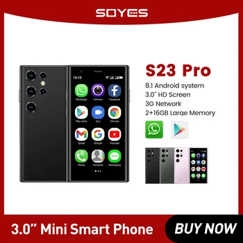 Смартфон SOYES S23 Pro 3G WCDMA 3,0-дюймовый Экран, 2 SIM-карты, ОС Android, GPRS, Две камеры, Точка доступа Wi-Fi, Type-C, Супер Мини-Смартфон